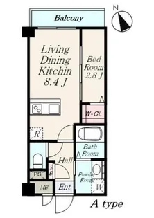 レジェンド紺屋町Ⅱ【6階】の間取り