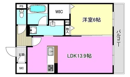 ラヴィエール南茨木Ⅱ【1階】の間取り