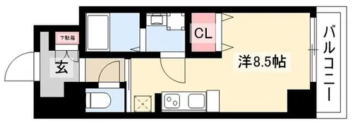 La Douceur今池【0303号室】の間取り