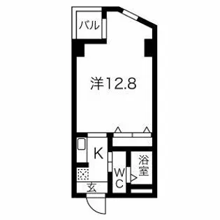 大阪府豊中市岡町北1丁目【マンション】の間取り