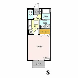 HERMANA【1階】の間取り