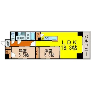 S-FORT鶴舞arts【14階】の間取り