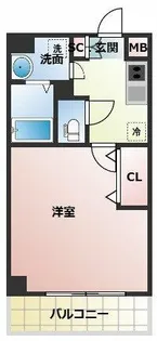 ブリランテ都島【7階】の間取り