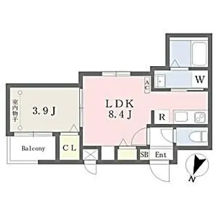 Cherim黄金【2階】の間取り