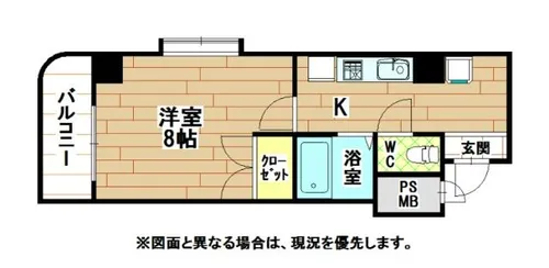 福岡県北九州市小倉北区東篠崎1丁目【マンション】の間取り