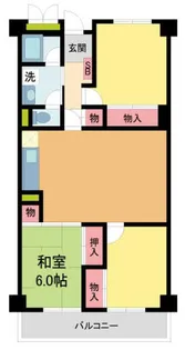 シキボウスターハイツ西宮北口【312号室】の間取り