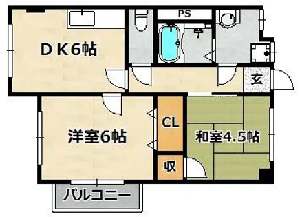 南五葉ハイツ【2階】の間取り