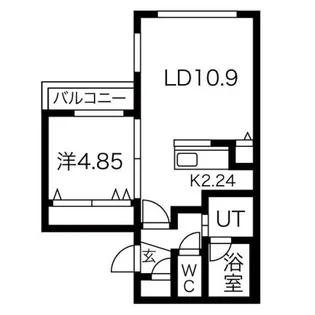 Estavie円山【3階】の間取り