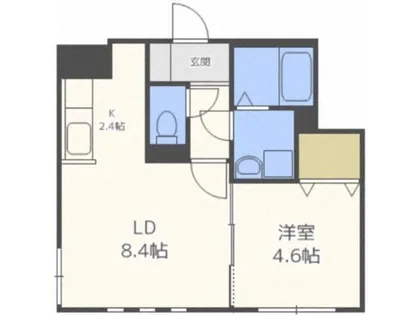 グランディール円山ウエスト【2階】の間取り