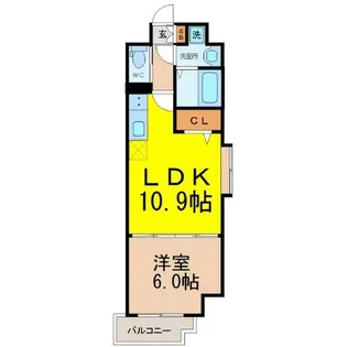 HF名駅北レジデンス EAST【2階】の間取り