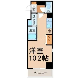 THE RESIDENCE IMAIKE EAST(イースト)【10階】の間取り
