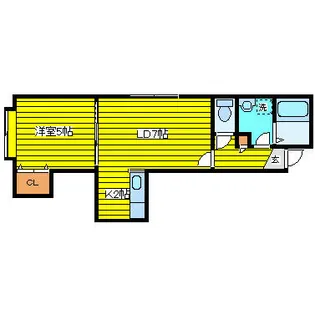 ペールメリッサⅡ【101号室】の間取り