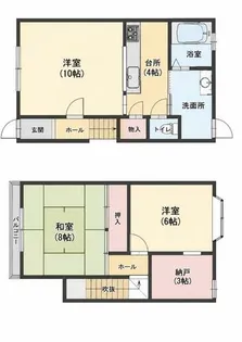 長澤ハイツ【C号室】の間取り