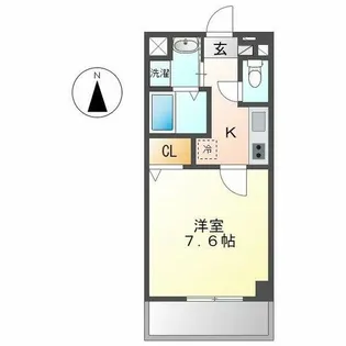 サニーウェル21【4階】の間取り