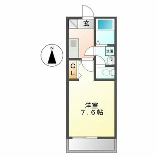 クレイビア熱田【1階】の間取り