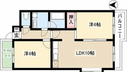 アネックスMⅡ【3階】の間取り