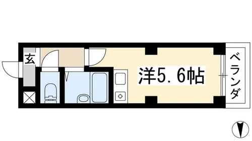 ベルメゾン中川2【2階】の間取り