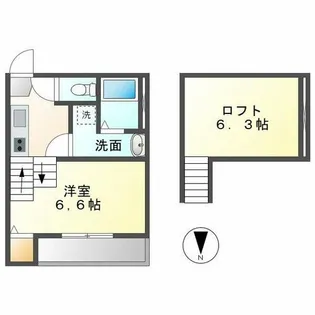 1Kの間取り画像