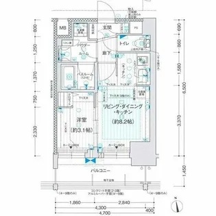 プレサンスレイズ千種今池Ⅱ【3階】の間取り