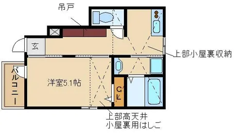 あんしん+稲葉荘【1階】の間取り