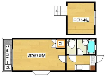 リファレンス企救丘【A206号室】の間取り