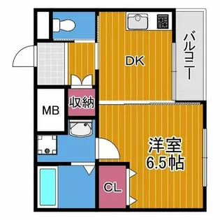 Liberty大井【2階】の間取り