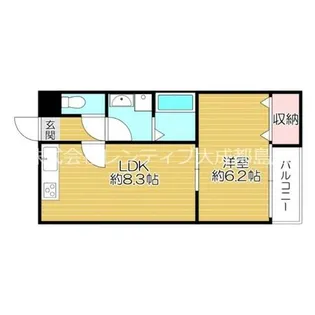 大阪府大阪市旭区生江1丁目【アパート】の間取り