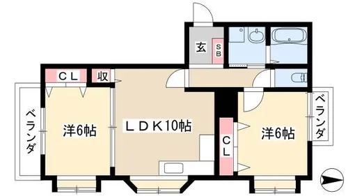 WIN大須【401号室】の間取り