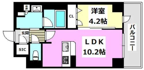 シャーメゾン舟木町【305号室】の間取り