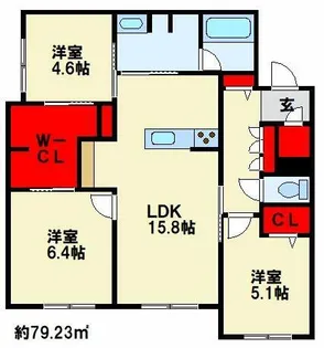 べレオ青葉【103号室】の間取り