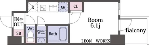 セレニテ日本橋エクラ【13階】の間取り
