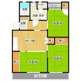 福岡県福岡市早良区原6丁目【マンション】の間取り