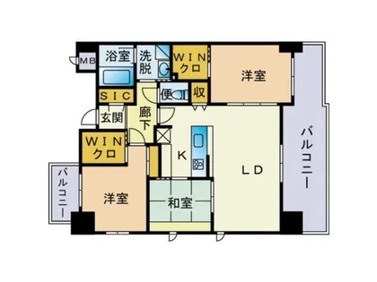 福岡県福岡市城南区別府3丁目【マンション】の間取り