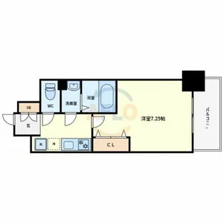 Luxeなかもず【6階】の間取り