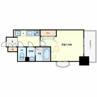 1Kの間取り画像