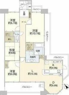 エルグランデ三河安城【305号室】の間取り