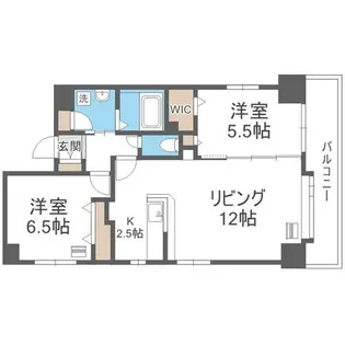 ラディア近代美術館前【2階】の間取り
