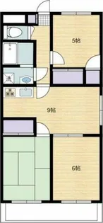 RIVERSIDE N【401号室】の間取り