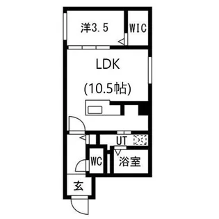 RITZ GRANDE 八軒【1階】の間取り