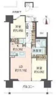 ジオ新町【3階】の間取り