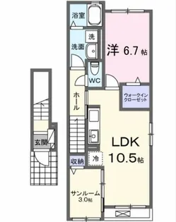 リエール【2階】の間取り