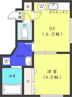 ブランノワール北2条【2階】の間取り