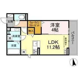 ルヴィータ岩塚【2階】の間取り