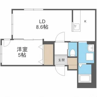 ルミナス山鼻【4階】の間取り