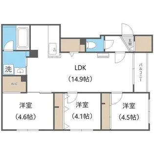 Aster S14【3階】の間取り