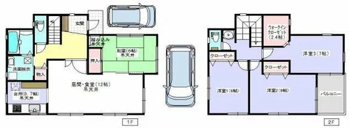 大阪府箕面市船場西1丁目【一戸建】の間取り