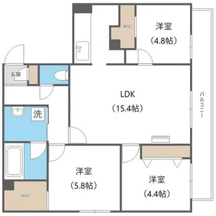 Aster S14【3階】の間取り