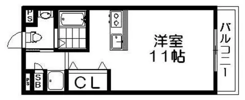 シャンテー御殿山2番館【5階】の間取り