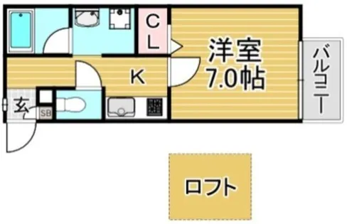 福岡県大野城市山田3丁目【アパート】の間取り