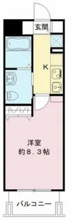 セレブコート弁天【8階】の間取り